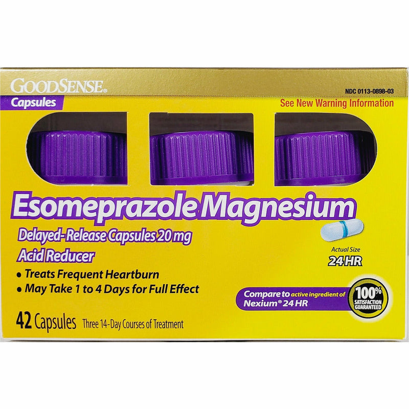 Esomeprazole Magnesium 20 mg (Delayed-Release) 42 Capsules - Main product image