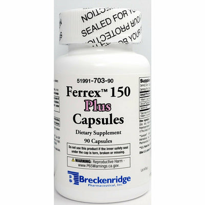 Ferrex 150 Plus, 90 Capsules by Breckenridge