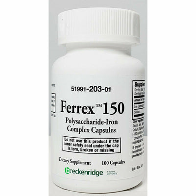 Ferrex 150 (Polysaccharide)-Iron Complex 100 Capsules