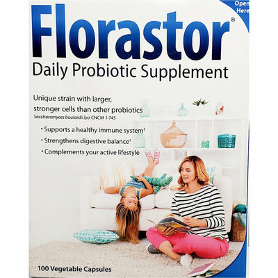 Florastor Daily Probiotic, 250 mg 100 Capsules