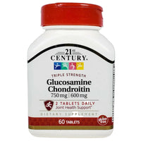 Glucosamine Chondroitin 60 Tablets by 21st Century - Image 1