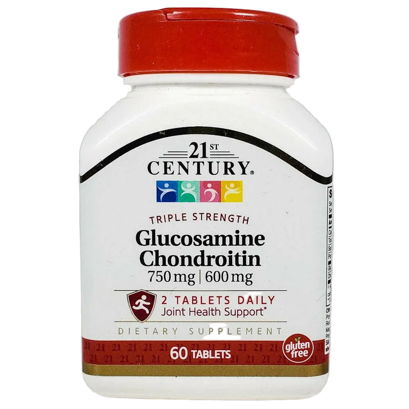 Glucosamine Chondroitin 60 Tablets by 21st Century - Main product image