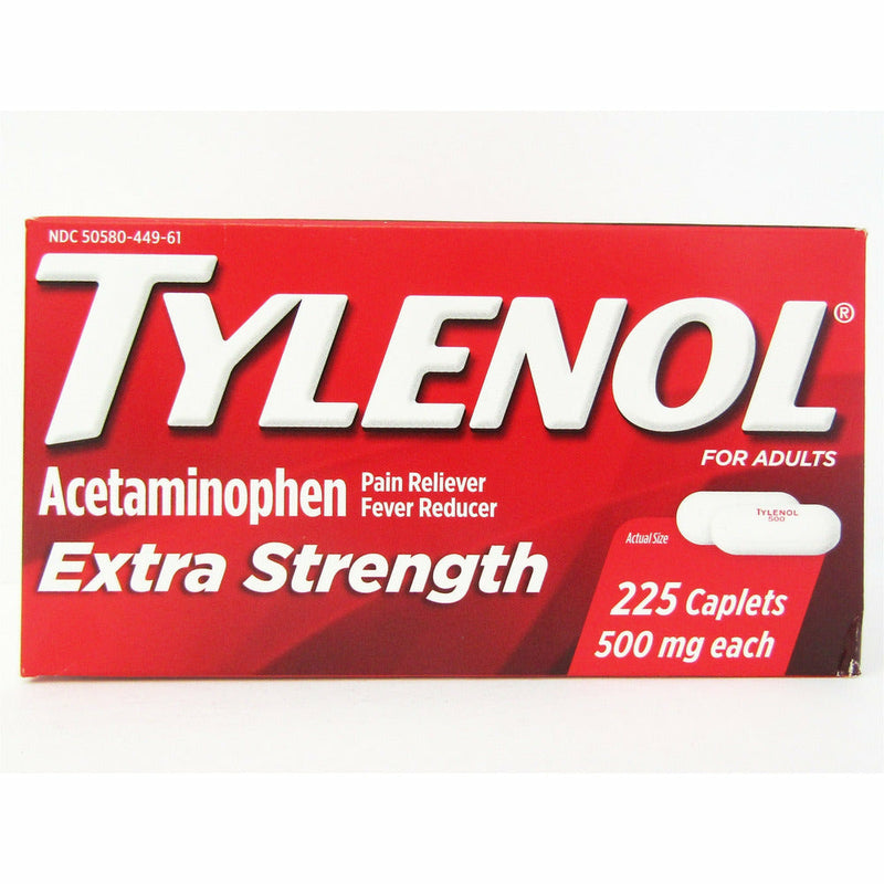 Tylenol Extra Strength 500 mg, 225 Caplets - Main product image