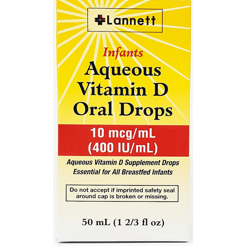 Infants Aqueous Vitamin D Oral Drops 10 mcg (400 IU) 50 mL by Lannett - Main product image