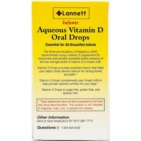 Infants Aqueous Vitamin D Oral Drops 10 mcg (400 IU) 50 mL by Lannett - Image 3