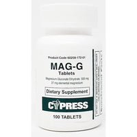 Magnesium Gluconate (MAG-G) 500 mg 100 Tablets by Cypress - Image 1
