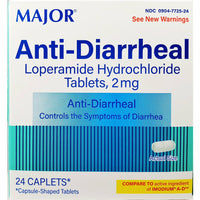 Anti-Diarrheal (Loperamide) 2 mg 24 Caplets by Major - Image 1