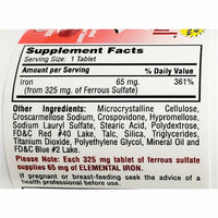 FeroSul (Ferrous Sulfate), 65 mg 100 Tablets (1 or 3 Pack) by Major - Image 2