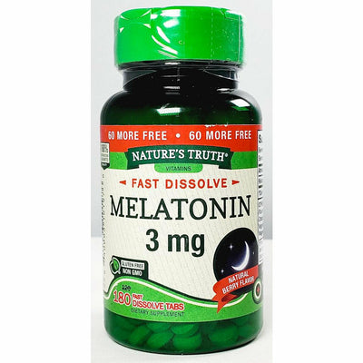 Melatonin 3 mg 180 Fast Dissolve Tablets by Natures Truth