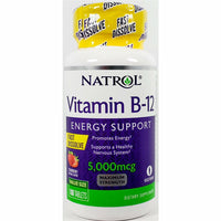 Vitamin B12 5000 mcg, 100 Fast Dissolve Tablets by Natrol - Image 1