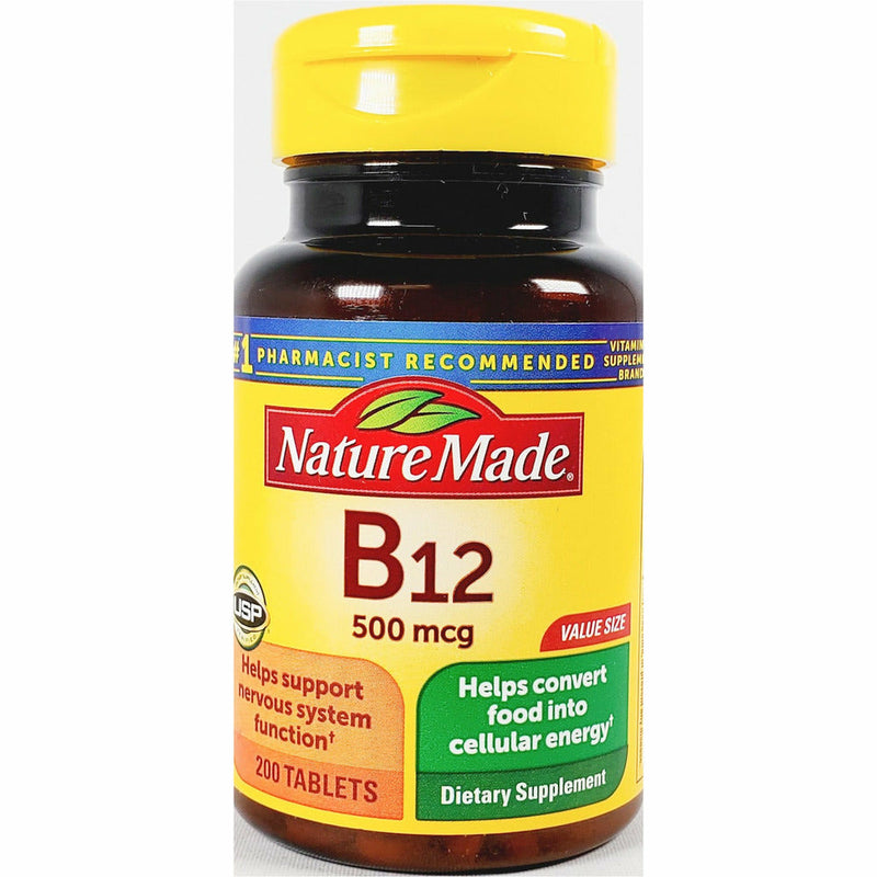 Vitamin B12, 500 mcg 200 Tablets by Nature Made - Main product image