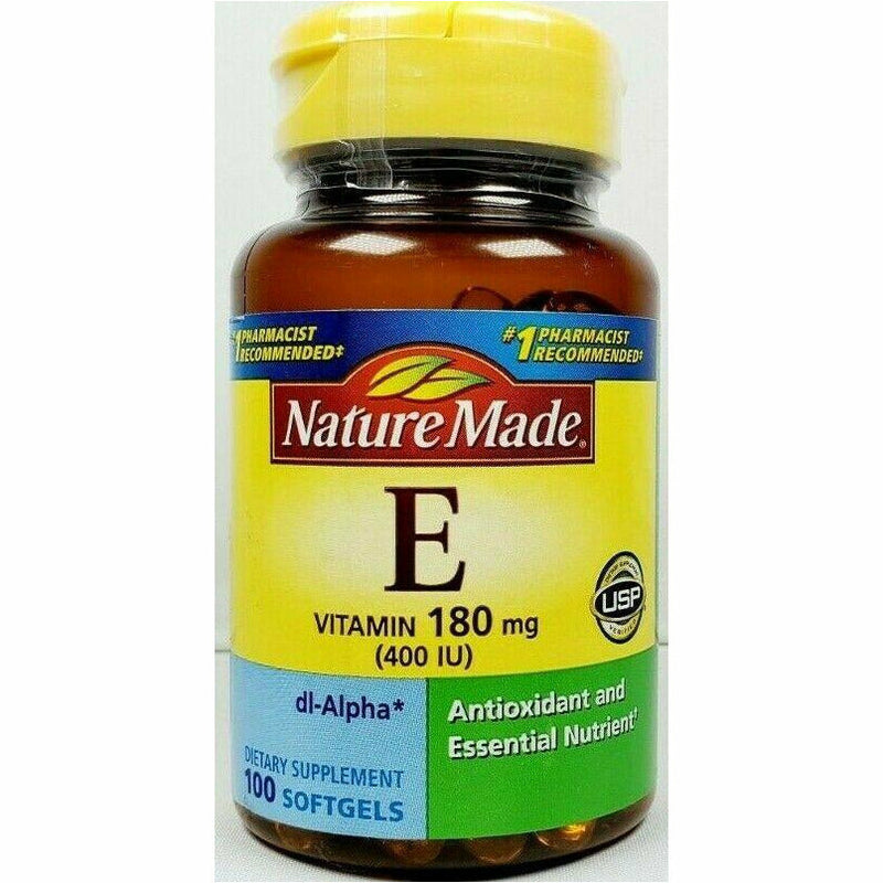 Vitamin E 180 mg (400 IU) 100 Softgels by Nature Made - Main product image