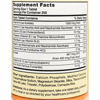 Multivitamin with Iron (Daily Vite) 250 Tablets by Nature's Blend - Image 2