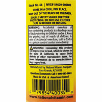 Multivitamin with Iron (Daily Vite) 250 Tablets by Nature's Blend - Image 3