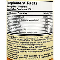 B Complex with Vitamin C, 100 Capsules by Nature's Blend - Image 2