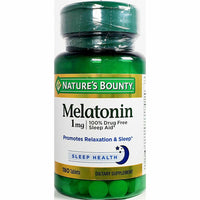 Melatonin 1 mg 180 Tablets by Natures Bounty - Image 1