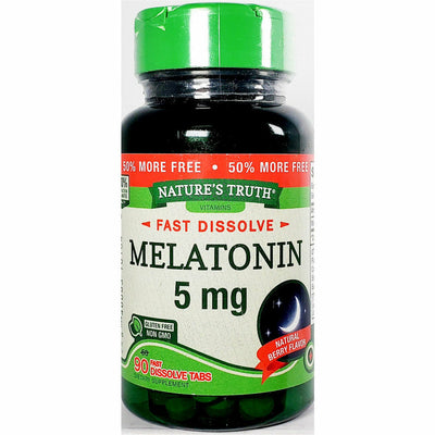 Melatonin, 5 mg 90 Fast Dissolve Tabs by Nature's Truth