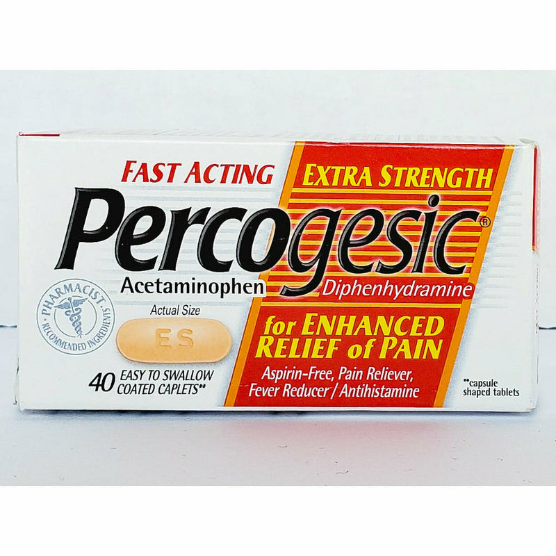 Percogesic (Aspirin-Free) 40 Coated Caplets - Main product image