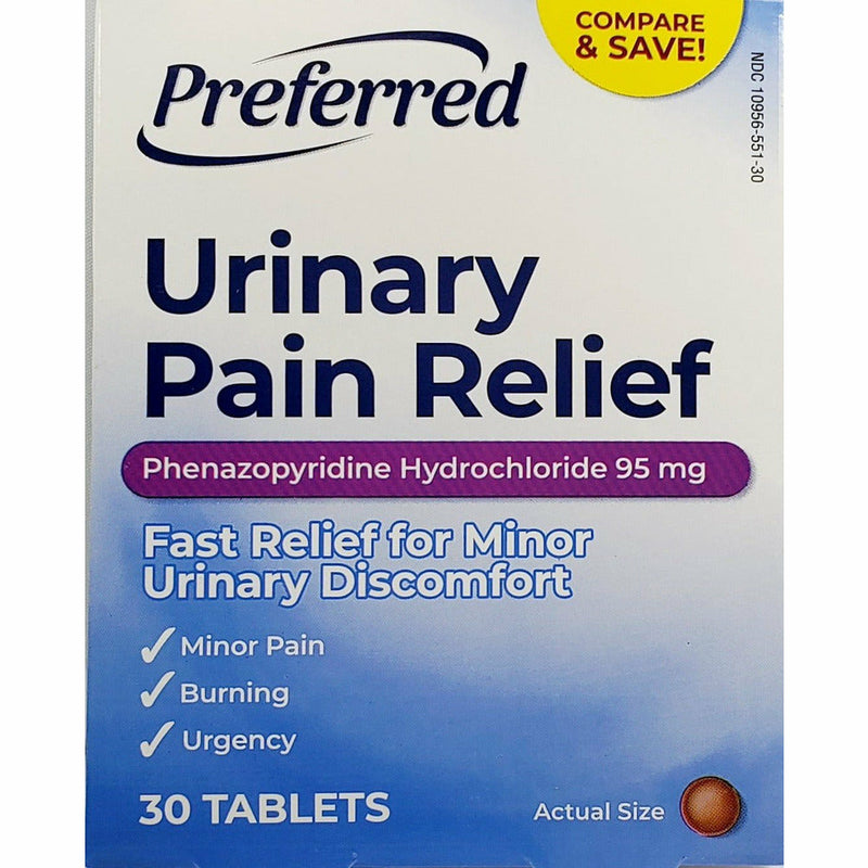 Preferred Urinary Pain Relief, 95 mg 30 Tablets Each (1 or 3 Pack) - Main product image