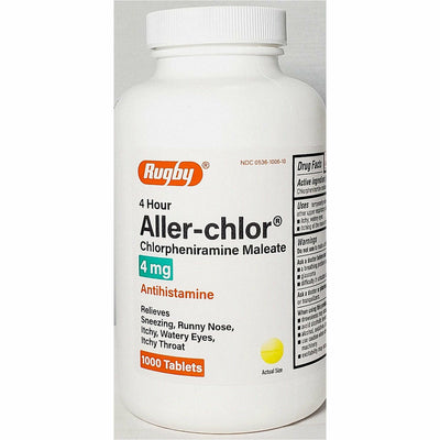 Aller-Chlor 4 mg 1000 Tablets by Rugby