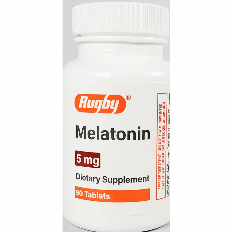 Melatonin 5 mg, 90 Tablets Each (1 or 3 Pack) by Rugby - Main product image