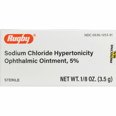 Sodium Chloride Ophthalmic Ointment, 5% by Rugby (1/8 oz)
