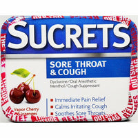 Sucrets Sore Throat & Cough Lozenges (Vapor Cherry Flavor) 18 Count - Image 1