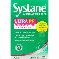 Systane Lubricant Eye Drops, 25 (Single Use) Vials - Image 1
