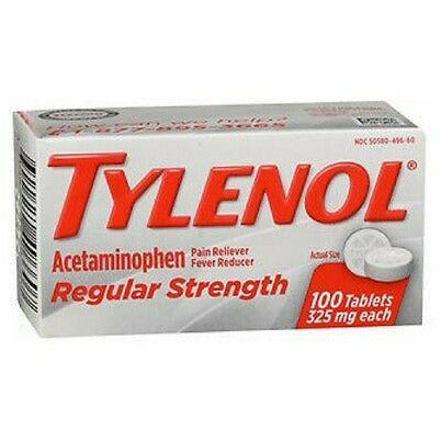 Tylenol Regular Strength 325 mg, 100 Tablets - Main product image