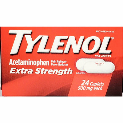 Tylenol Extra Strength 500 mg, 24 Caplets