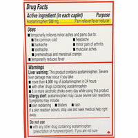Tylenol Extra Strength, Acetaminophen 500 mg Each 24 Coated Tablets - Image 2