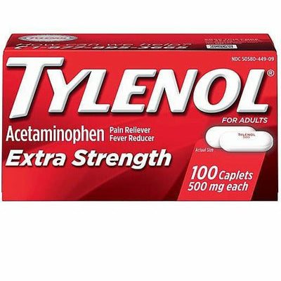 Tylenol Extra Strength 500 mg, 100 Caplets