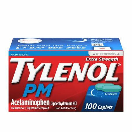 Tylenol PM 500 mg 100 Caplets - Main product image