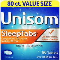 Unisom Sleep Tabs 25 mg, 80 Tablets - Image 1