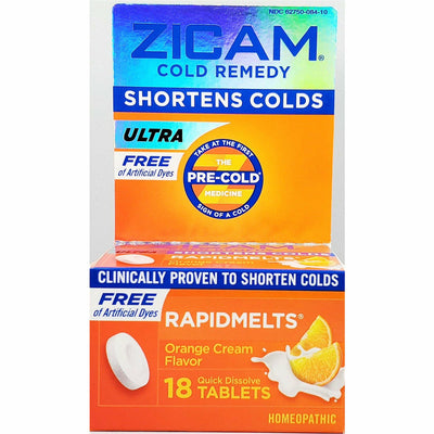 Zicam Cold Remedy Ultra Rapidmelts, 18 Quick Dissolve Tablets