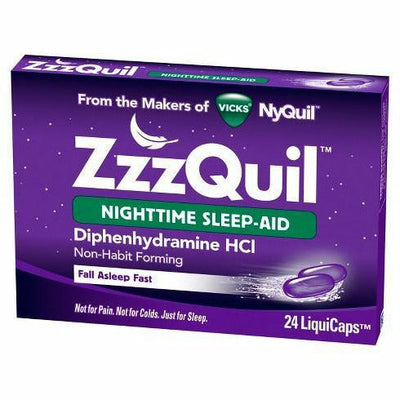Vicks ZzzQuil Nighttime Sleep Aid, 24 LiquiCaps